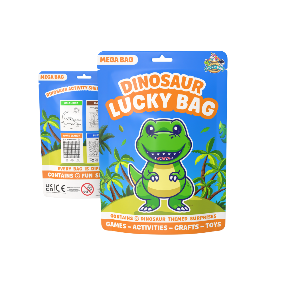 Assorted Mega Party Bag Favours - Dinosaur contents