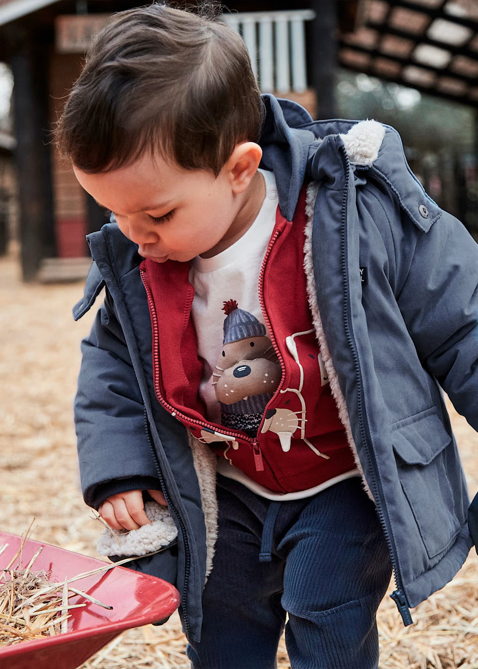 Mayoral Coat with mittens 2421
