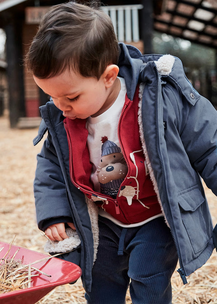 Mayoral Coat with mittens 2421