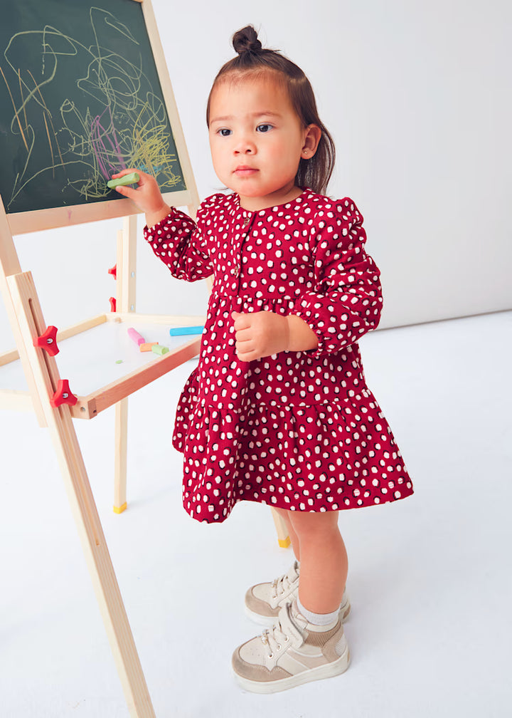 Mayoral Girls Red Leopard Print Dress 2915