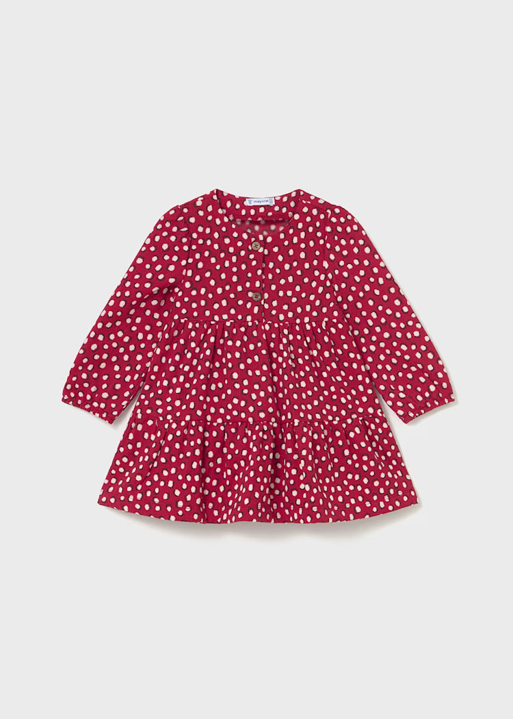 Mayoral Girls Red Leopard Print Dress 2915