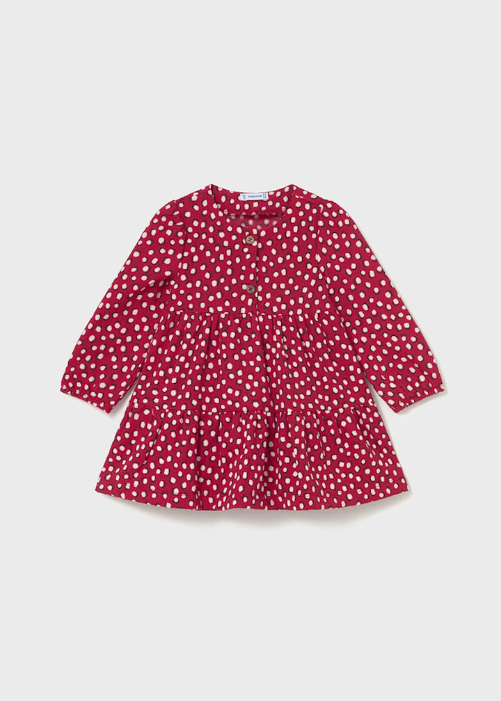 Mayoral Girls Red Leopard Print Dress 2915