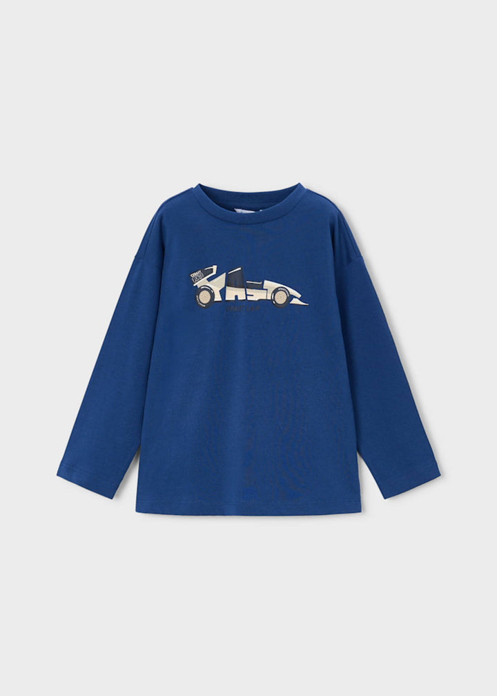 Mayoral boys 2-pack t-shirts in navy blue, alternate view