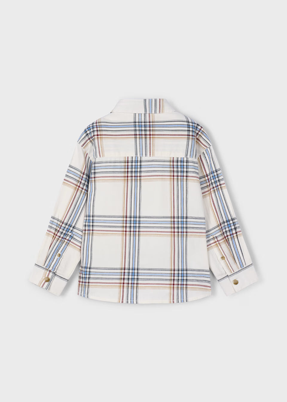 Cream check shirt 4128