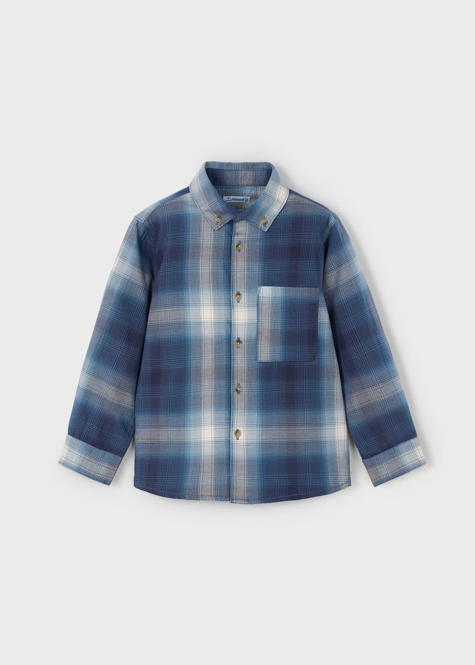 Blue check shirt 4127