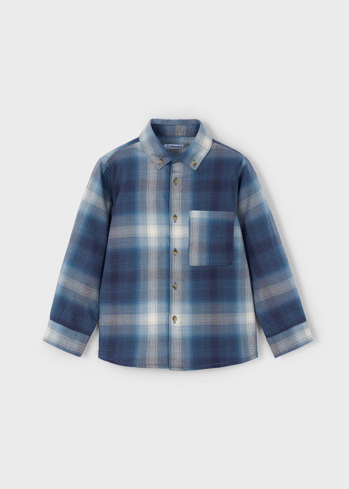 Blue check shirt 4127
