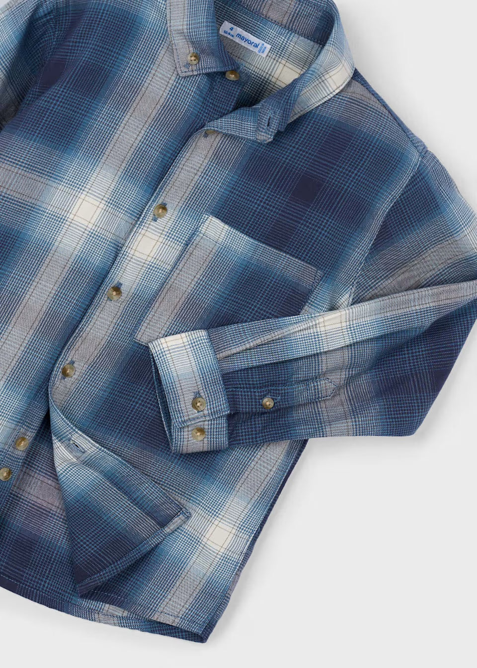 Blue check shirt 4127