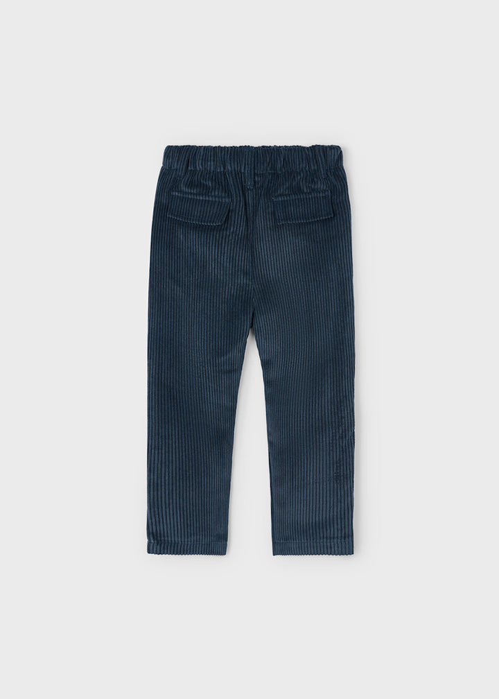 Blue corduroy joggers 4568
