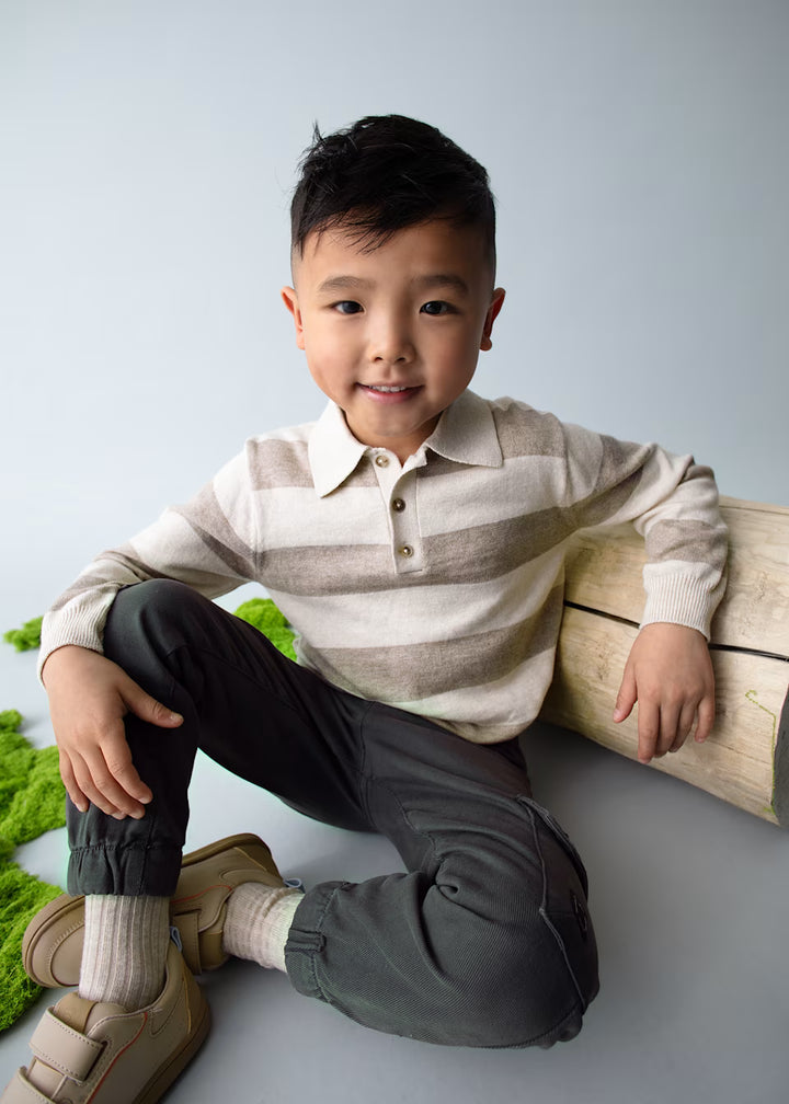 Mayoral boys knitted polo short 4122