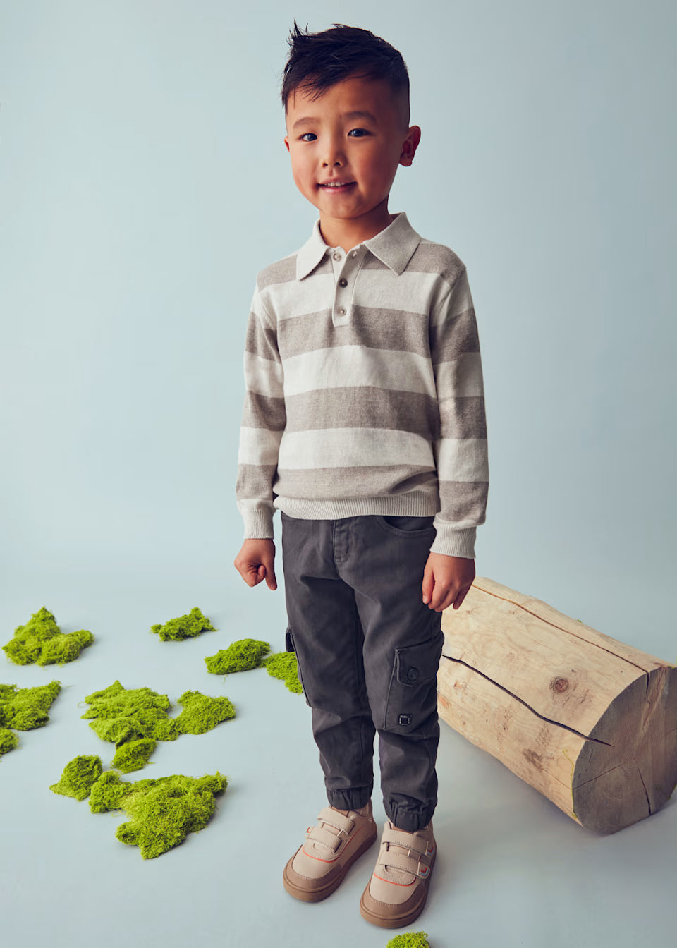 Mayoral boys knitted polo short 4122