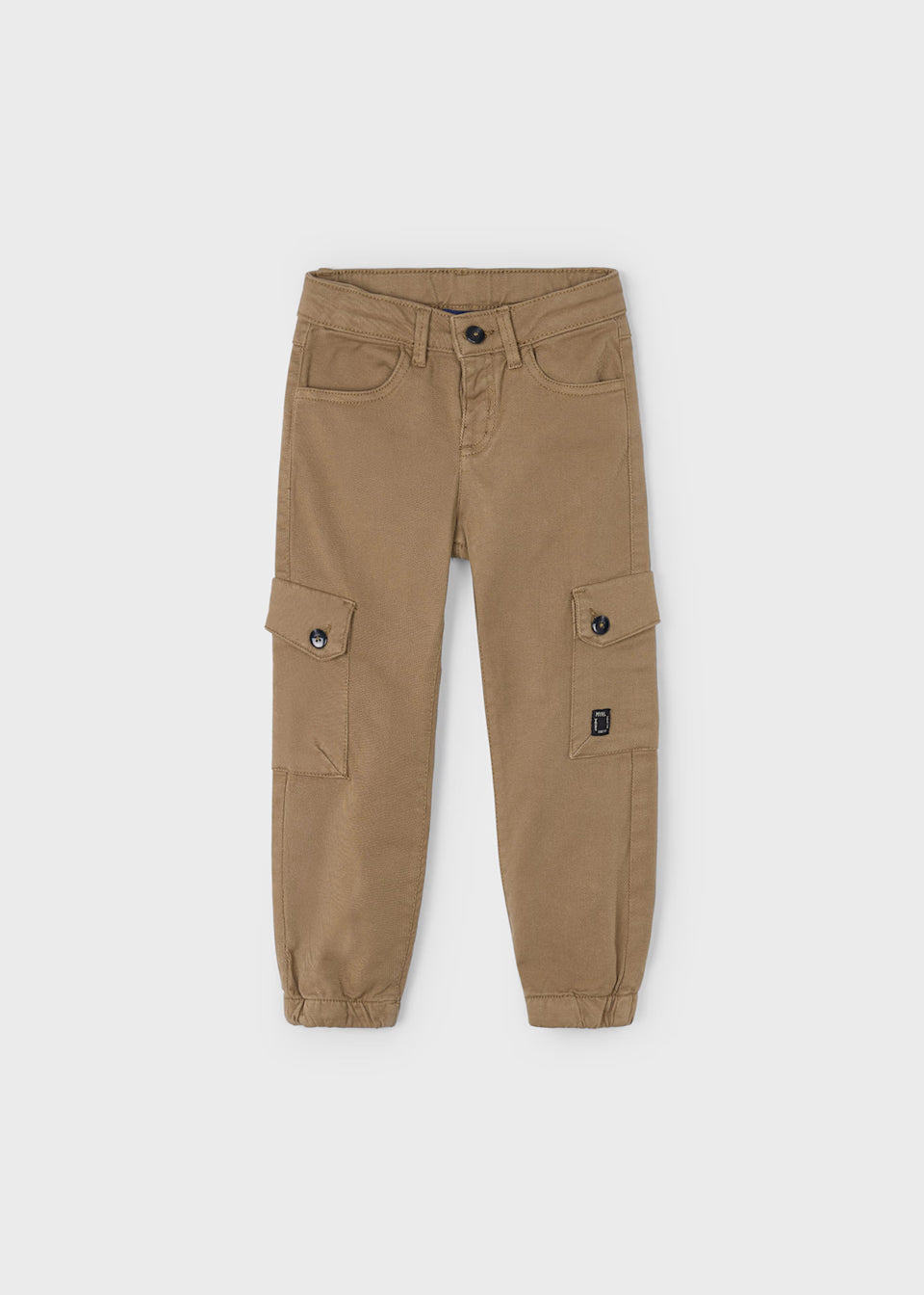 Brown long cargo pants 4557