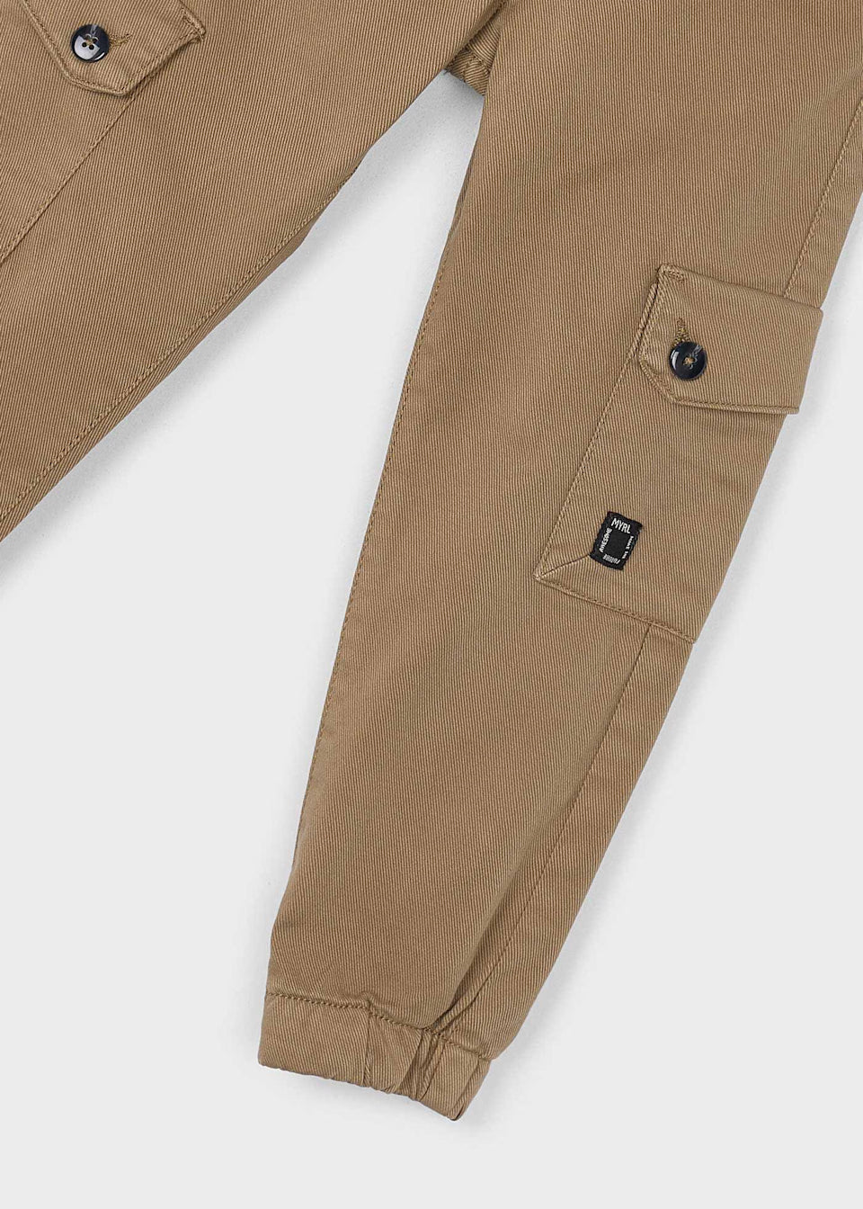 Brown long cargo pants 4557