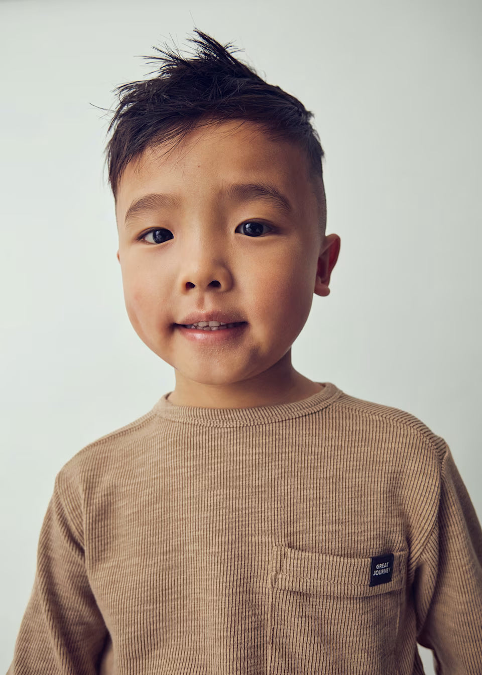 Brown long sleeved shirt (04082)