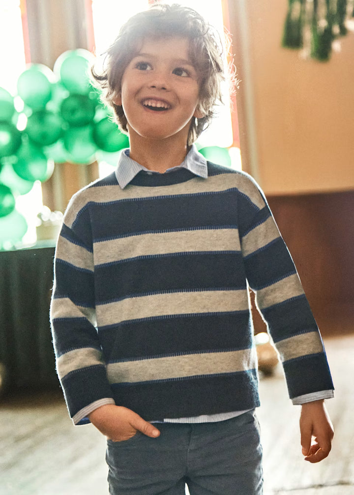 Blue striped jumper 04374