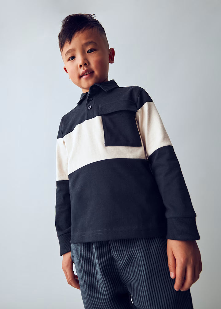 Blue and white striped t-shirt 4121