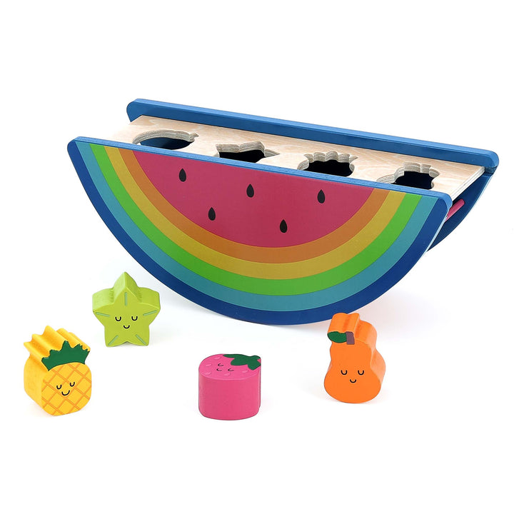Vilac - Wooden Watermelon & Fruits Shape Sorter