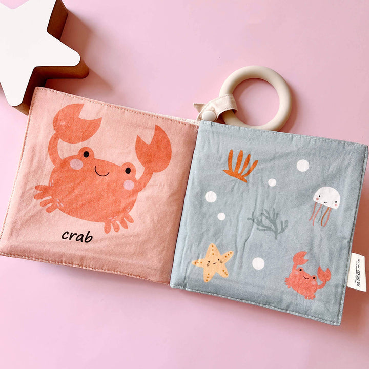 Baby And Toddlers Under the Ocean Cotton Fabric Sensory Book