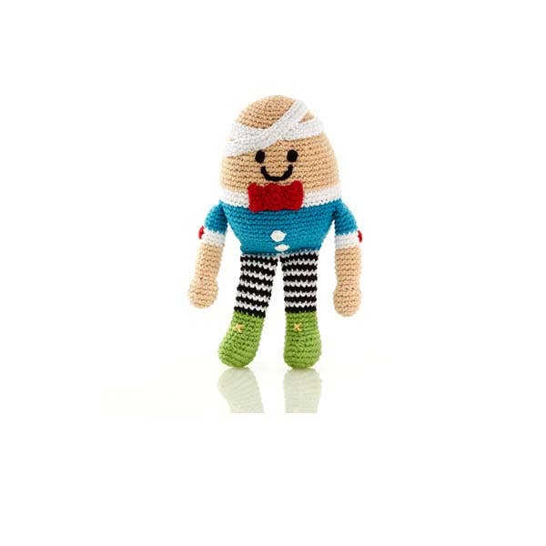 Crochet Baby Toy Humpty dumpty rattle