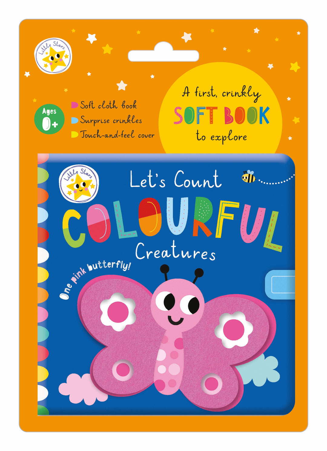 Little Stars Let's Count Colourful Creatures Soft Cloth Book