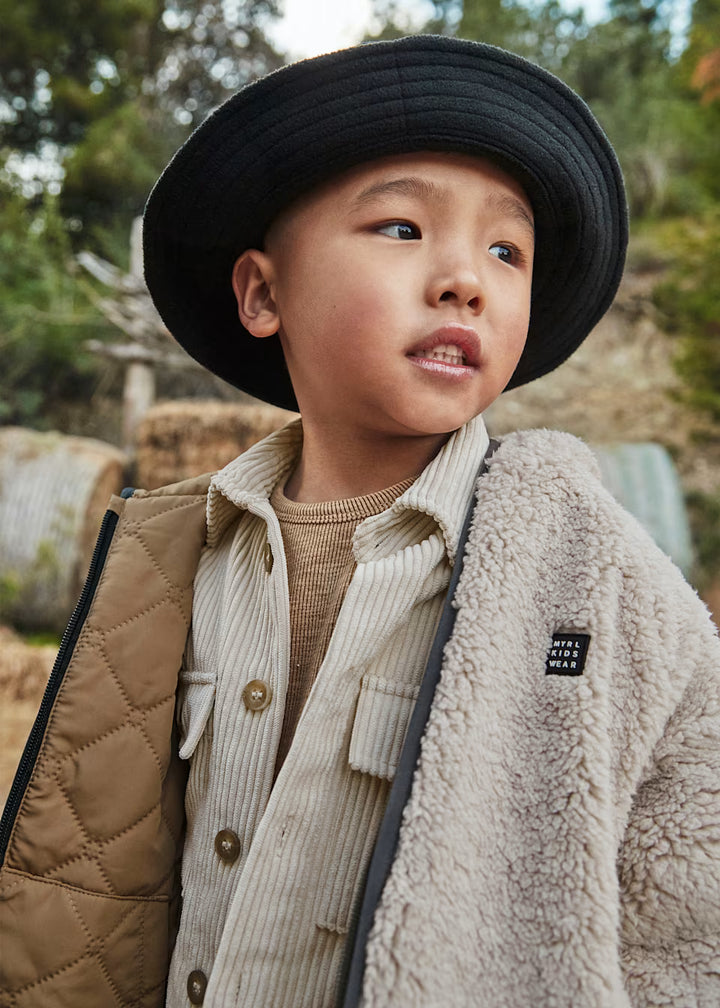 Mayoral Children's unisex reversible sheepskin coat 4421
