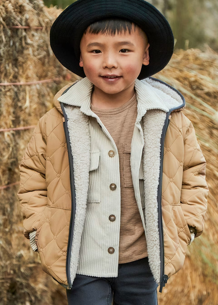 Mayoral Children's unisex reversible sheepskin coat 4421