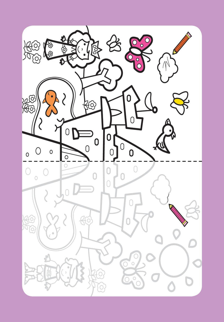 Flash Cards - Doodle Activity Purple