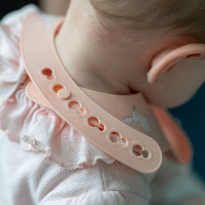 Silicone Bib Bunnies Pink