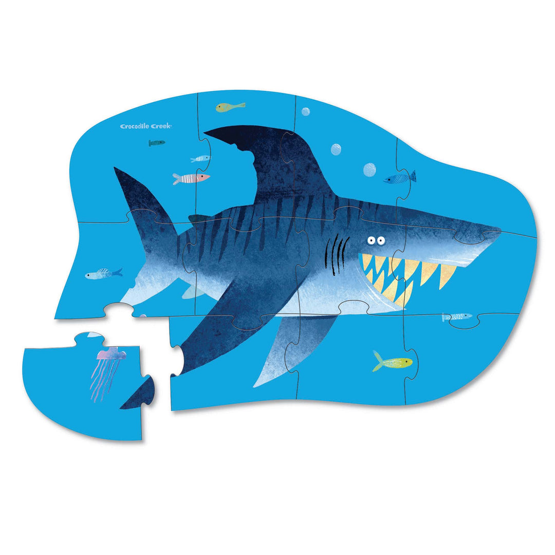 Crocodile Creek Shark City puzzle - box packaging