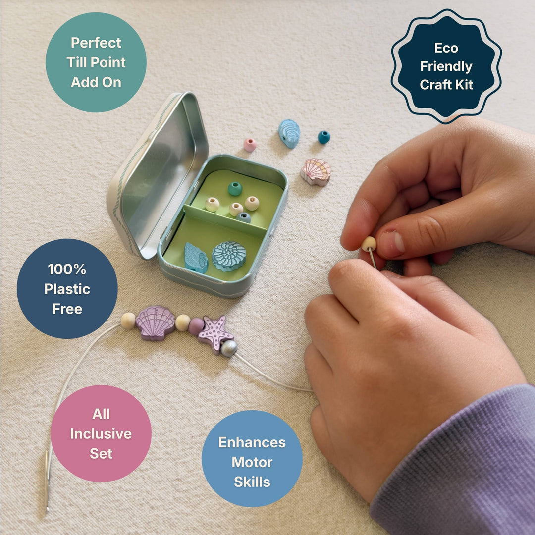 Cotton Twist seashell bracelet making kit, image 2