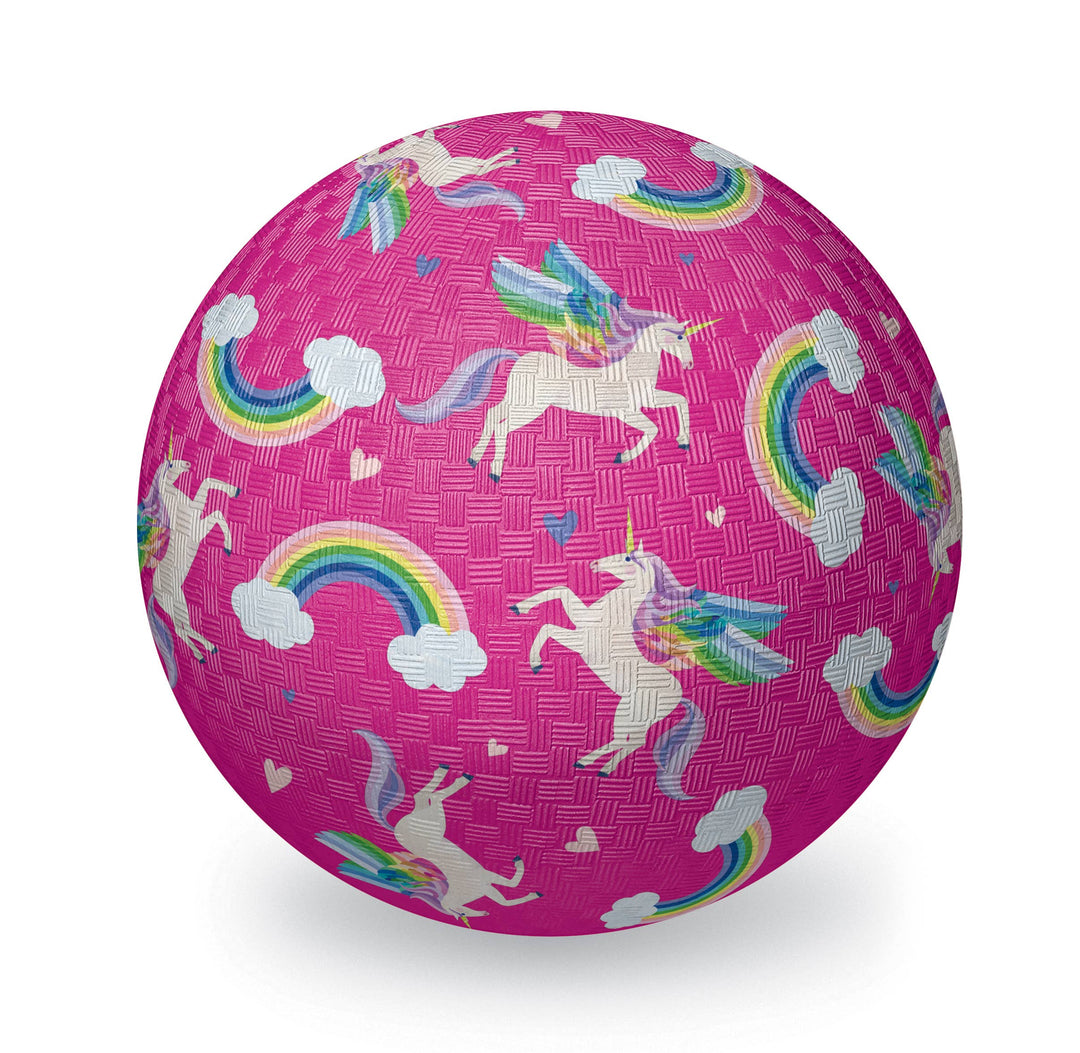 Crocodile Creek Unicorn Rainbow 5-inch playground ball
