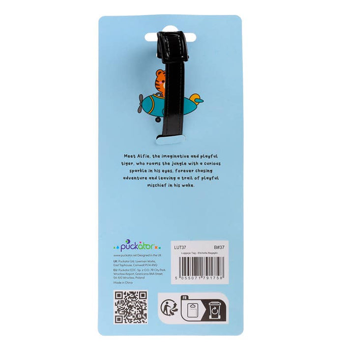 Safari Tiger Luggage Tag