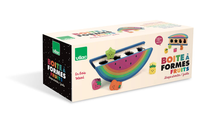 Vilac - Wooden Watermelon & Fruits Shape Sorter