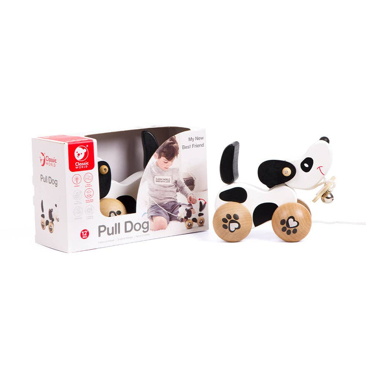 Classic World Pull Dog Wooden Walking & Motor Skills Toy