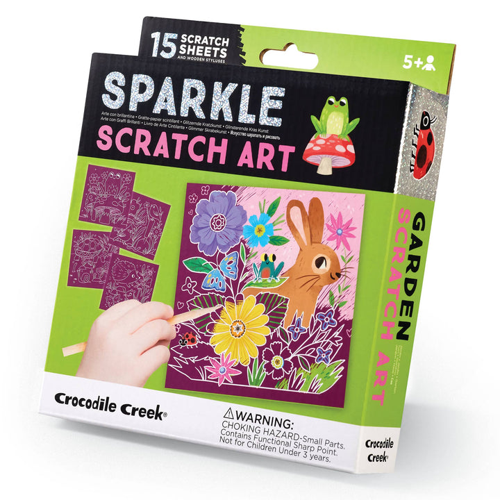 Crocodile Creek Garden Scratch Art Kids Art & Craft