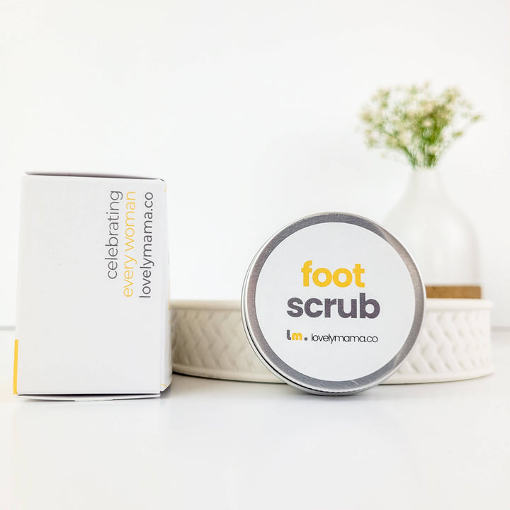 Lovely mama co foot scrub