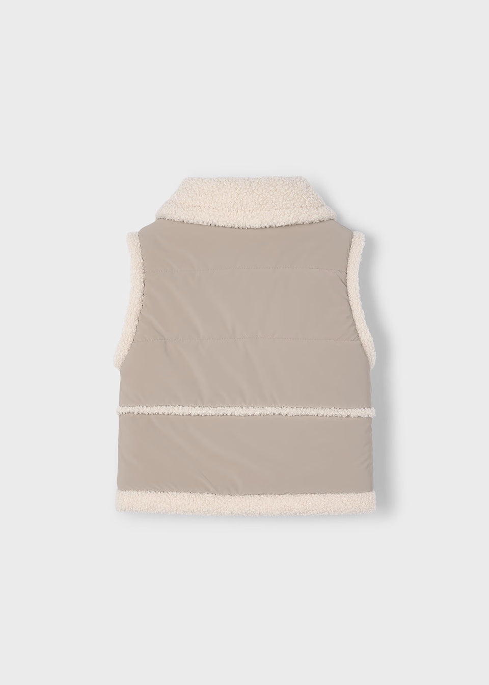 Mayoral Girls contrast sheepskin gilet 4313