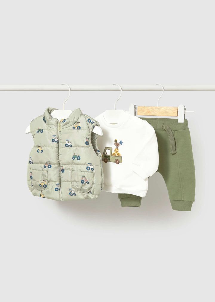 Mayoral Newborn 3 Piece Combo Tracksuit - Forest
