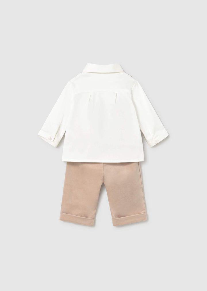 Mayoral Newborn 3-Piece Shirt Set - Frappe