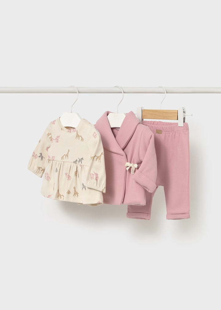 Pink 3-piece trouser set 2561