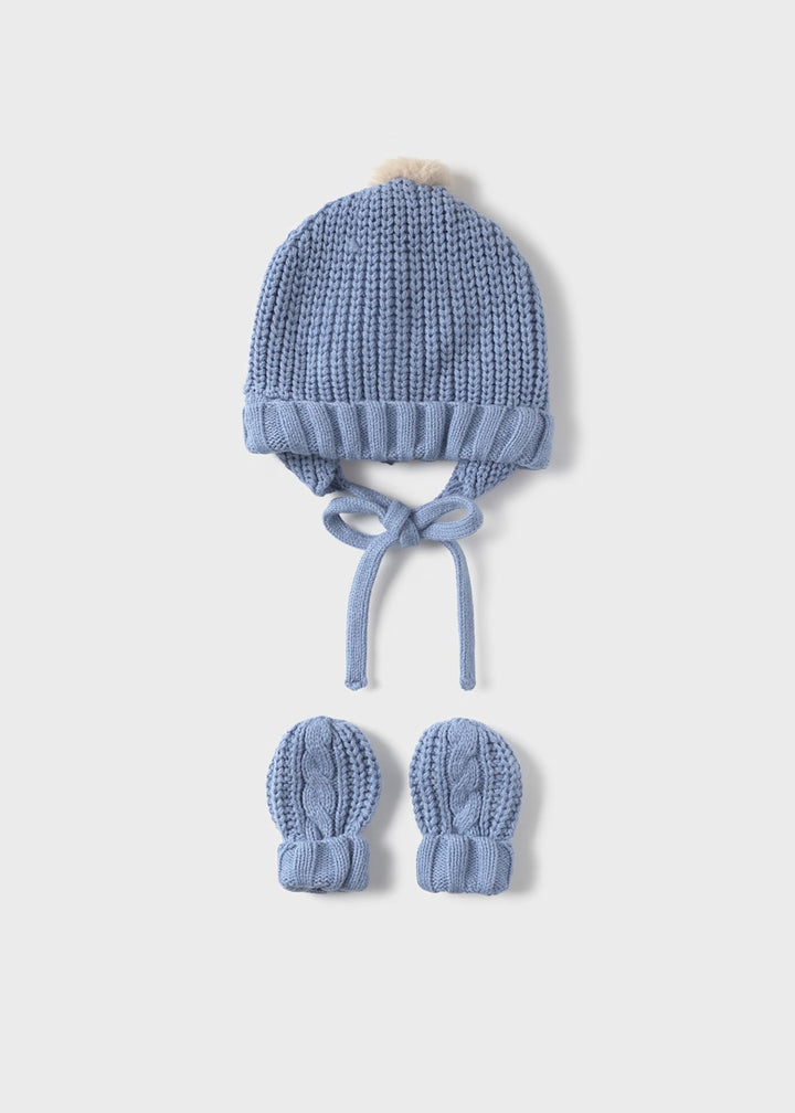 Mayoral Baby knitted hat and mittens set 9929