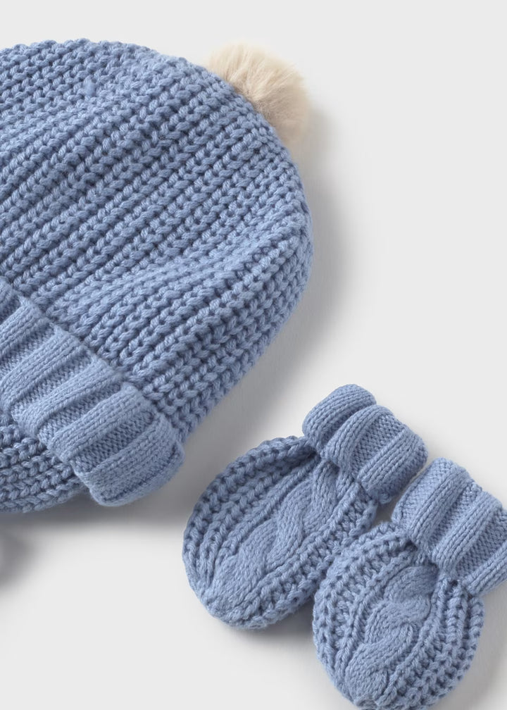 Mayoral Baby knitted hat and mittens set 9929