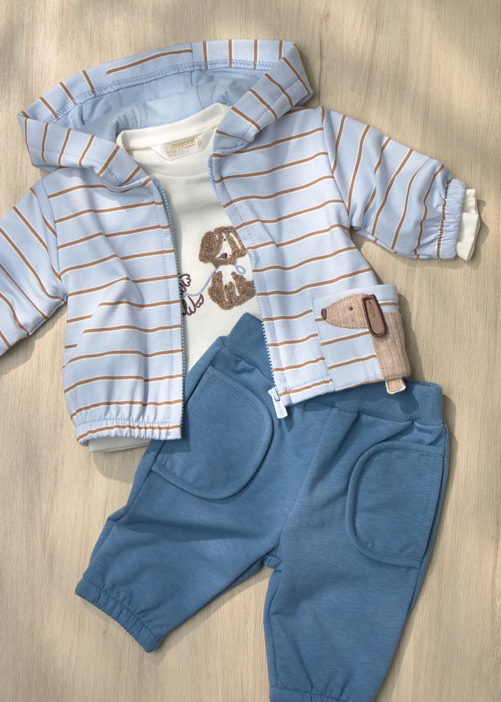 Mayoral Newborn Boy Tracksuit with T-Shirt - Night