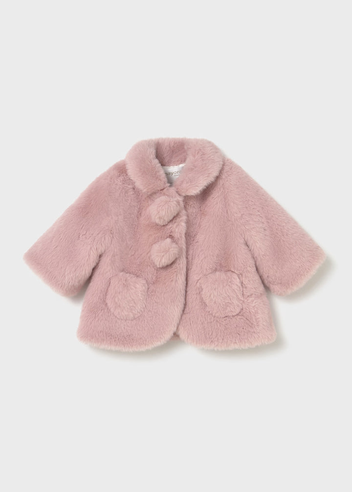 Mayoral baby faux fur coat 2402