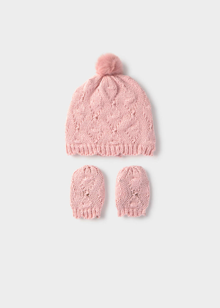 Mayoral Newborn Girl Hat and Mittens Set - H.BabyRose