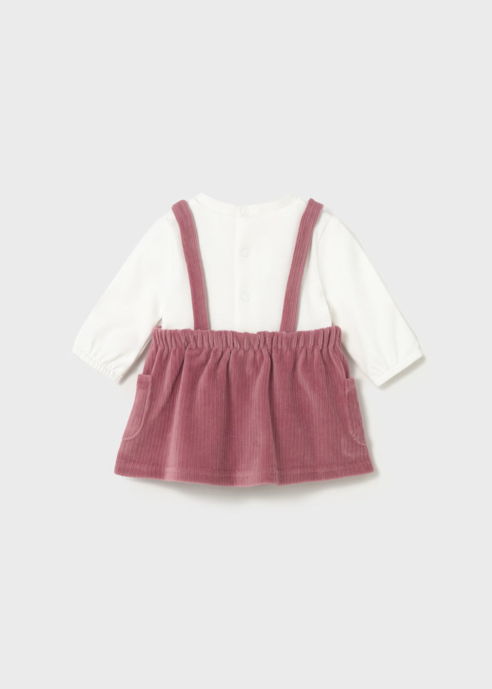 Knitted corduroy skirt romper 2802