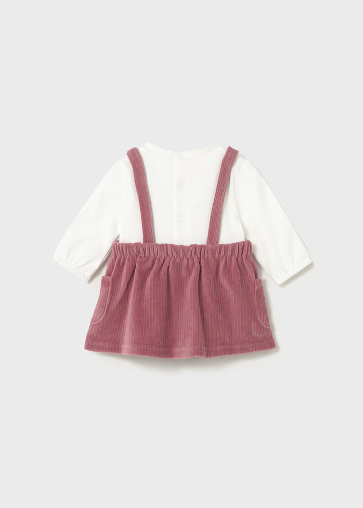 Knitted corduroy skirt romper 2802