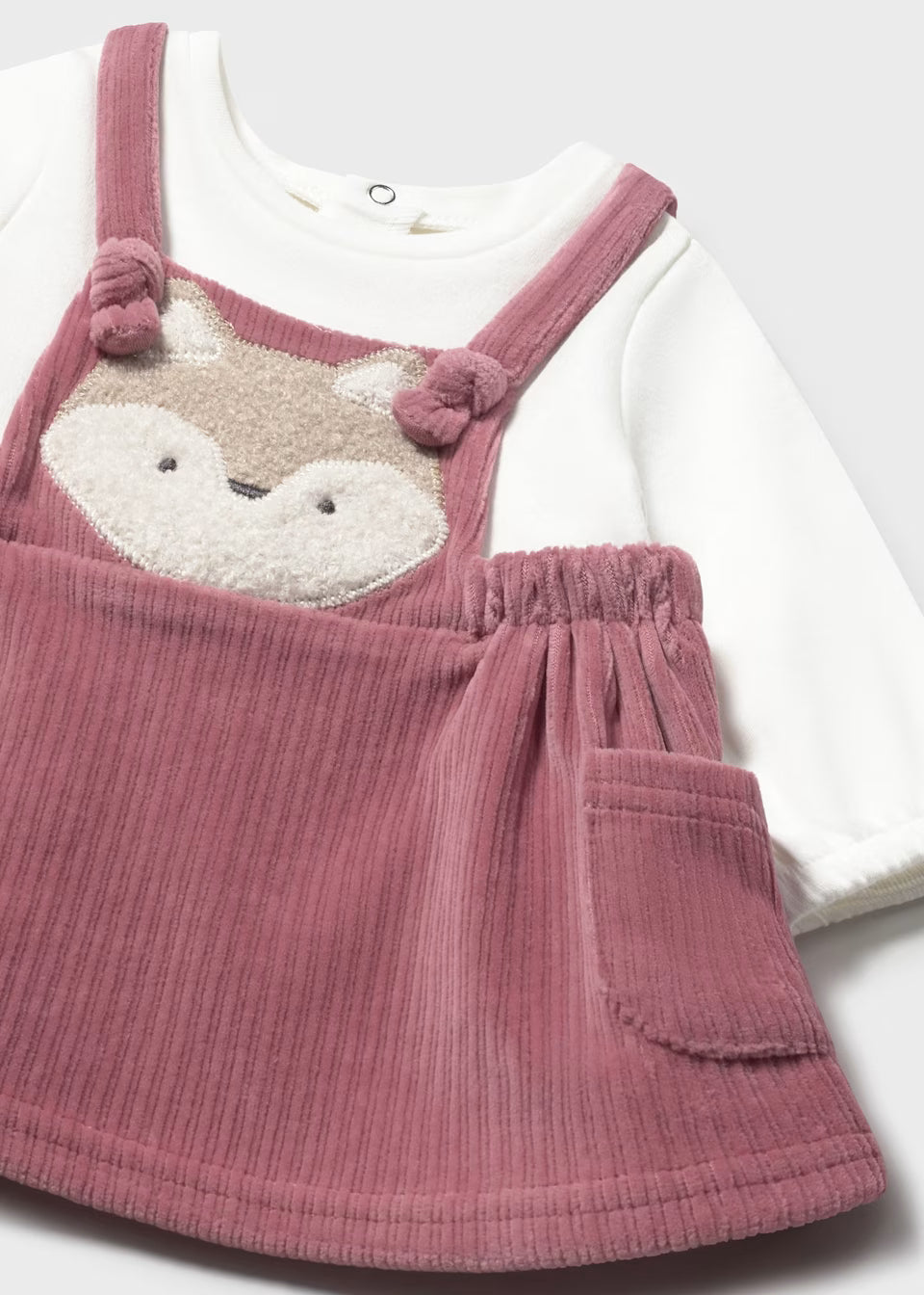 Knitted corduroy skirt romper 2802