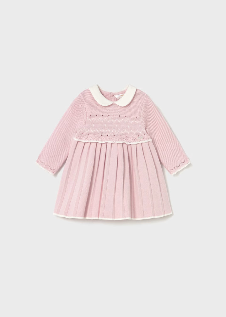 Pink knitted dress 2804