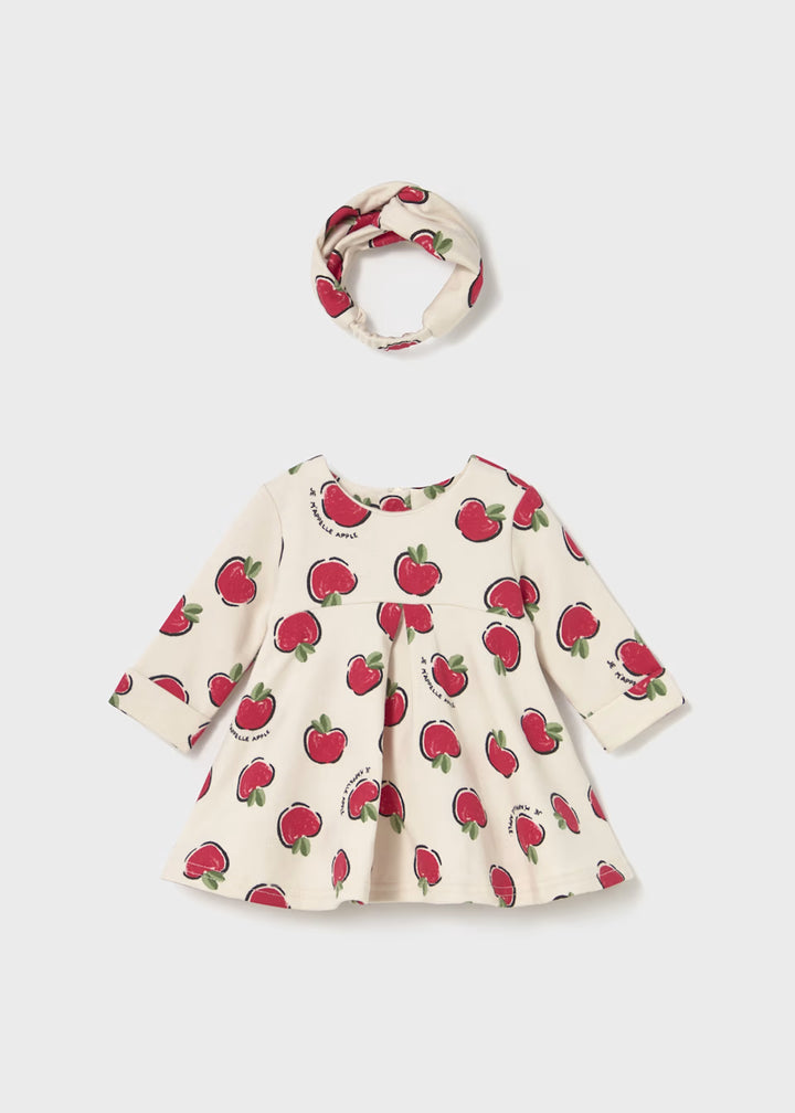 Apple dress with headband set 2827