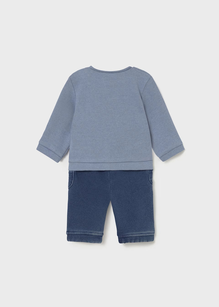 Blue puppy sweatshirt and trousers set 2583